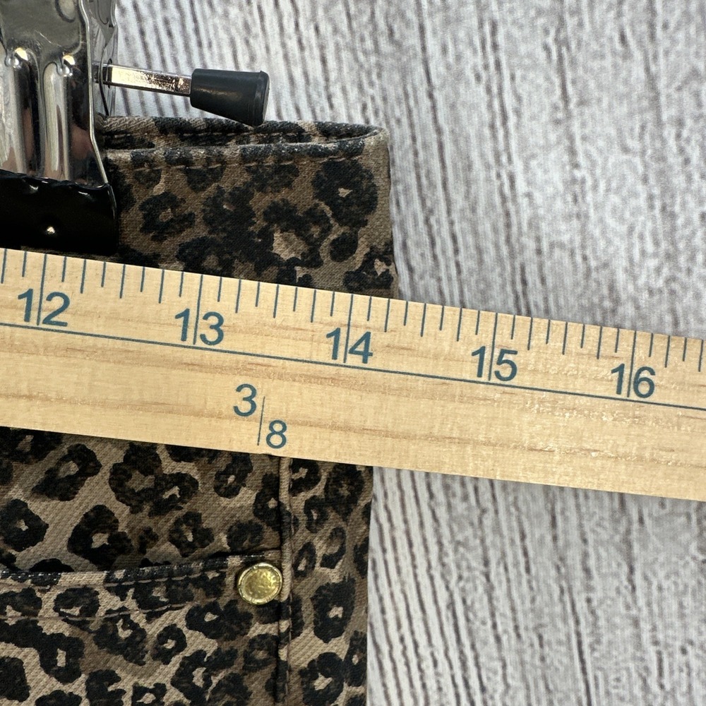 J. McLaughlin Lexi Jeans Women 2 Brown Leopard Cheetah Animal Print Skinny Pants - Picture 6 of 16